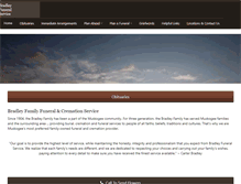 Tablet Screenshot of bradleyfuneralservice.com